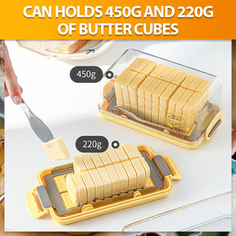 Quality Plastic Butter Keeper with Butter Cutter